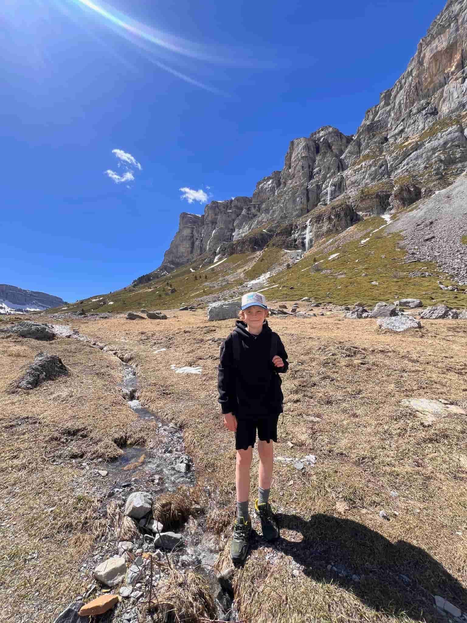 A boy at Monte Perdido National Park, Spain.