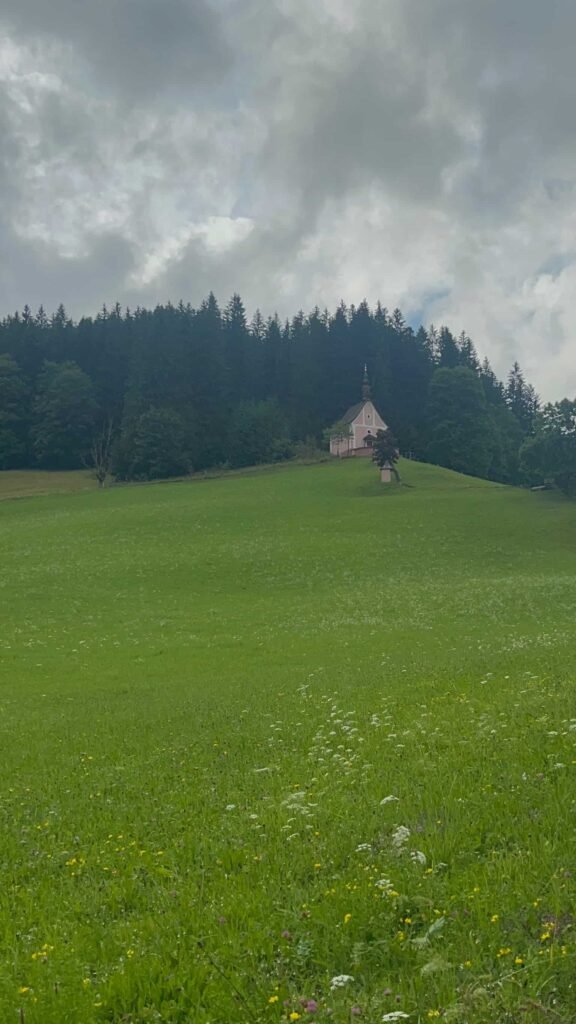 A chapel on the hill in Austria.