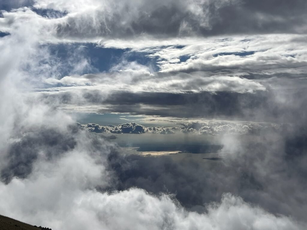 Clouds in Lake Garda.