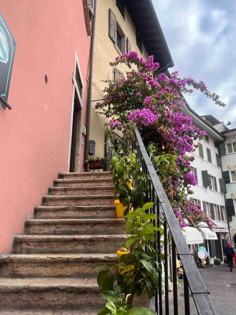 Stairs in Lake Garda.