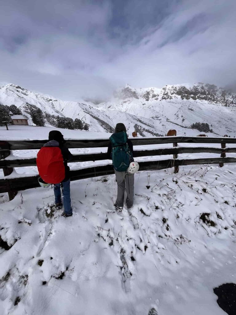 First snow in Dolomites.