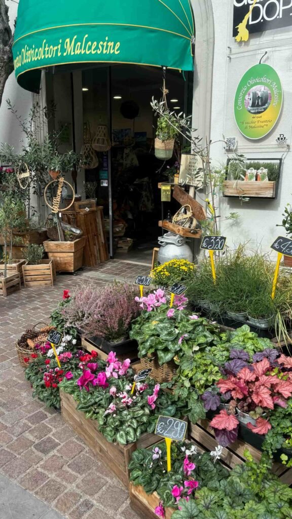 Flower shop in Malcesine Italy.