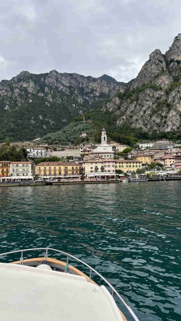 View from the boat in Lake Garda.