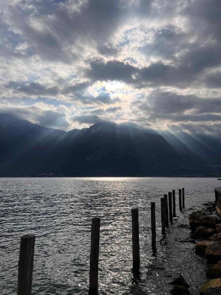 Sunset in Lake Garda.