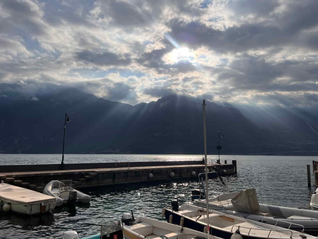 Dock in Lake Garda.