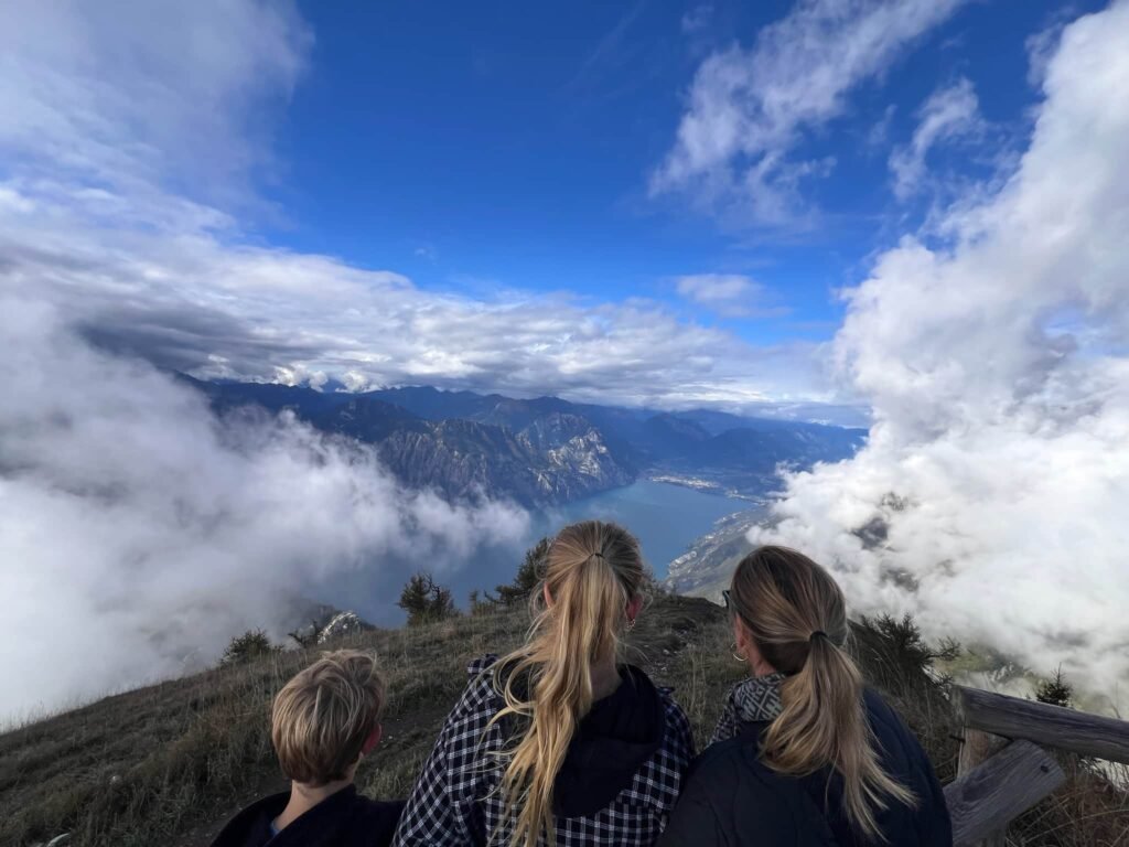 On top of Lake Garda.