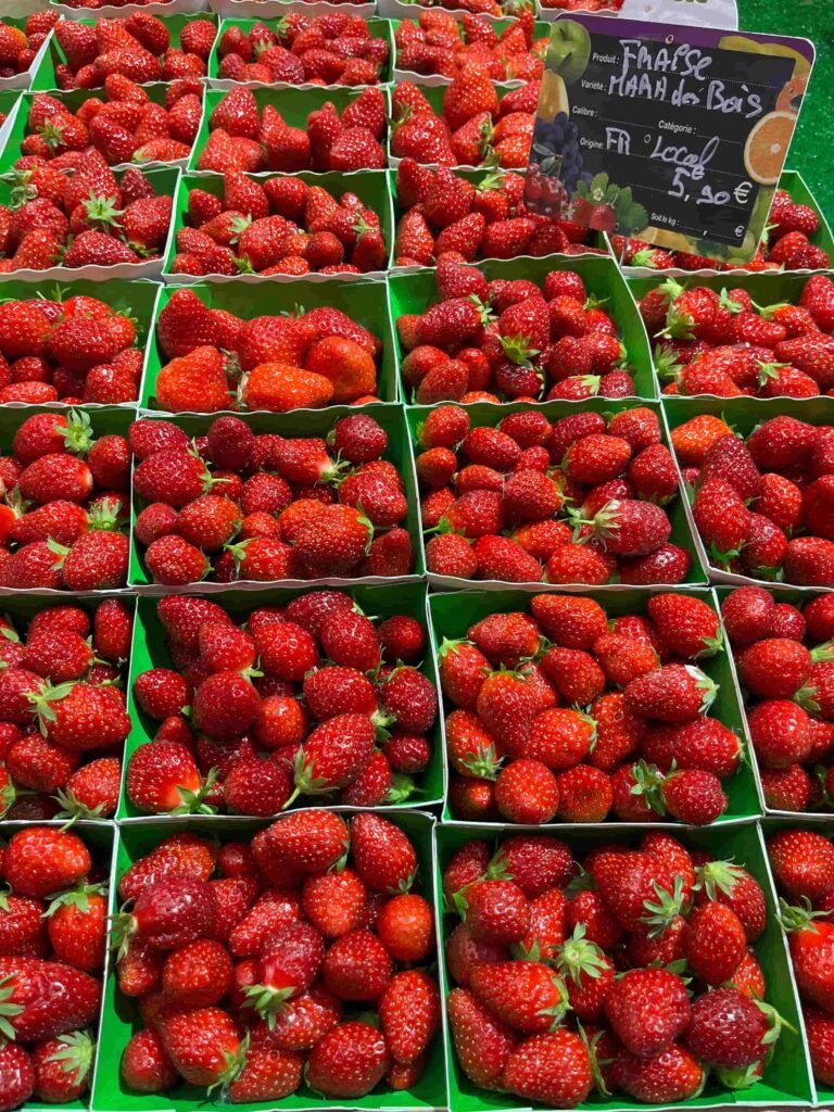 Fresh Strawberries Biarritz France