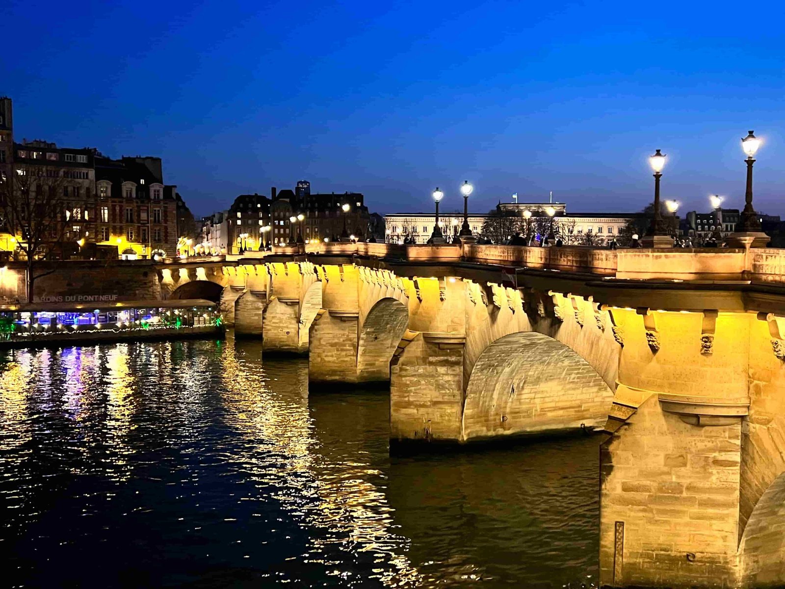 The Seine Paris at night