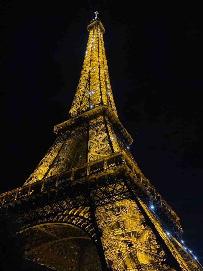 Eiffel Tower at Night Paris